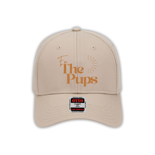 For The Pups Baseball Cap – Tan